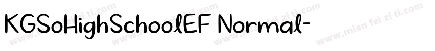 KGSoHighSchoolEF Normal字体转换